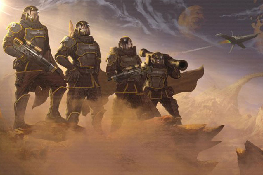 The Official Picture of Helldivers, One of best multiplayer war games for ps5.