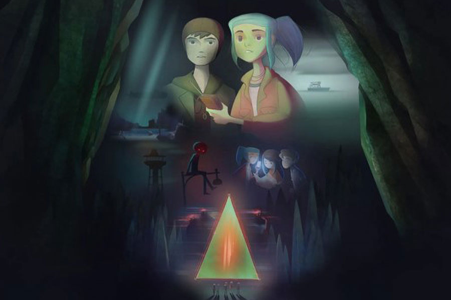 One of the official arts of Oxenfree , one of the most popular offline ios games.