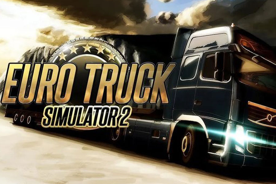 One of official Pictures of Euro Truck Simulator 2, one of the games you can play while listening to a podcast.