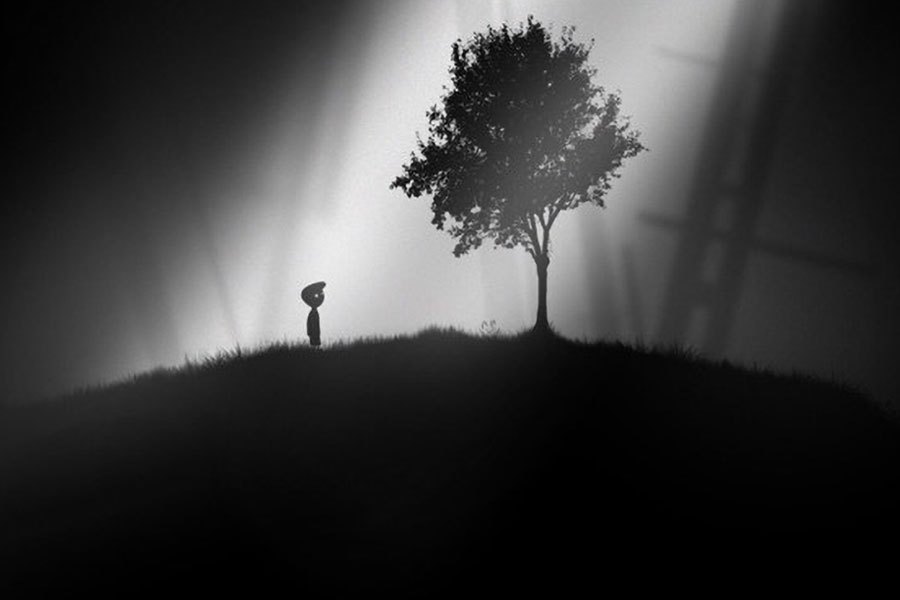 an in Game picture of Limbo, one of the most popular offline ios games.