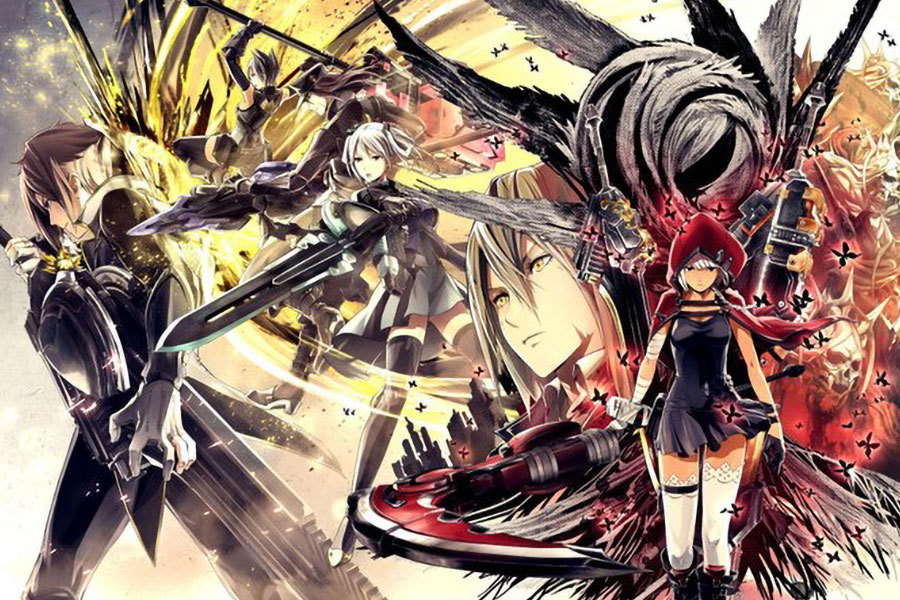 Picture of The main characters of God Eater, one of the best anime for gamers.