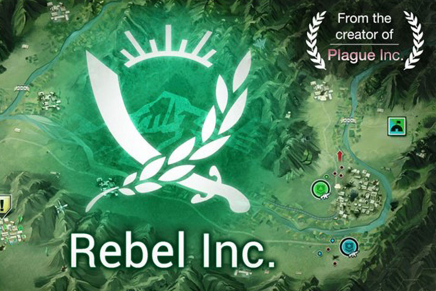 One of the official pictures of Rebel Inc., one of top offline games for android 2024.