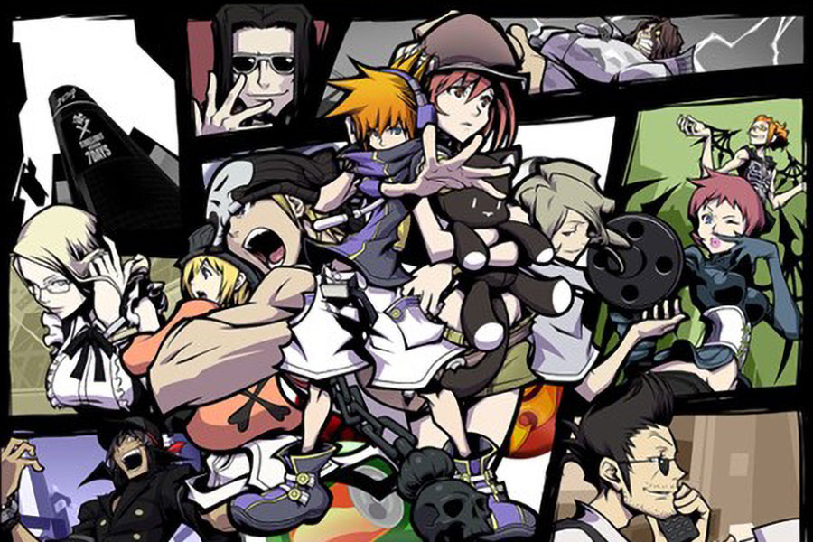 Picture of The main characters of The World Ends with You: The Animation, one of the best anime for gamers.