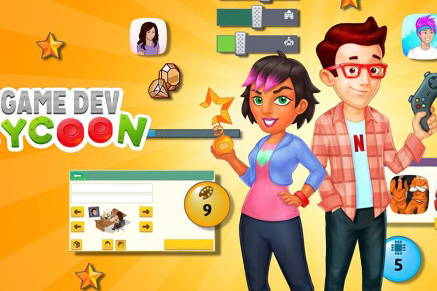 One of the official pictures of Game Dev Tycoon, one of the most popular offline ios games.