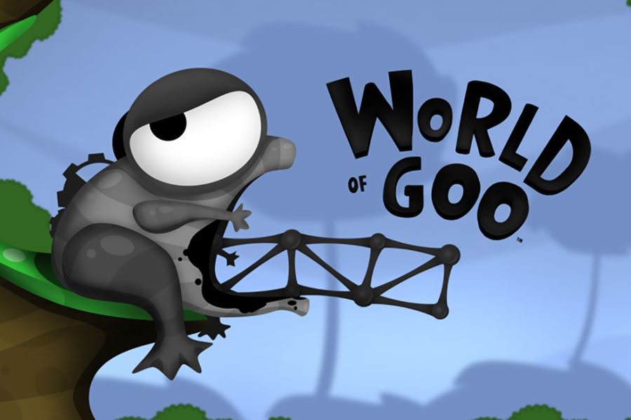 One of the official pictures of World of Goo, one of the most popular offline ios games.