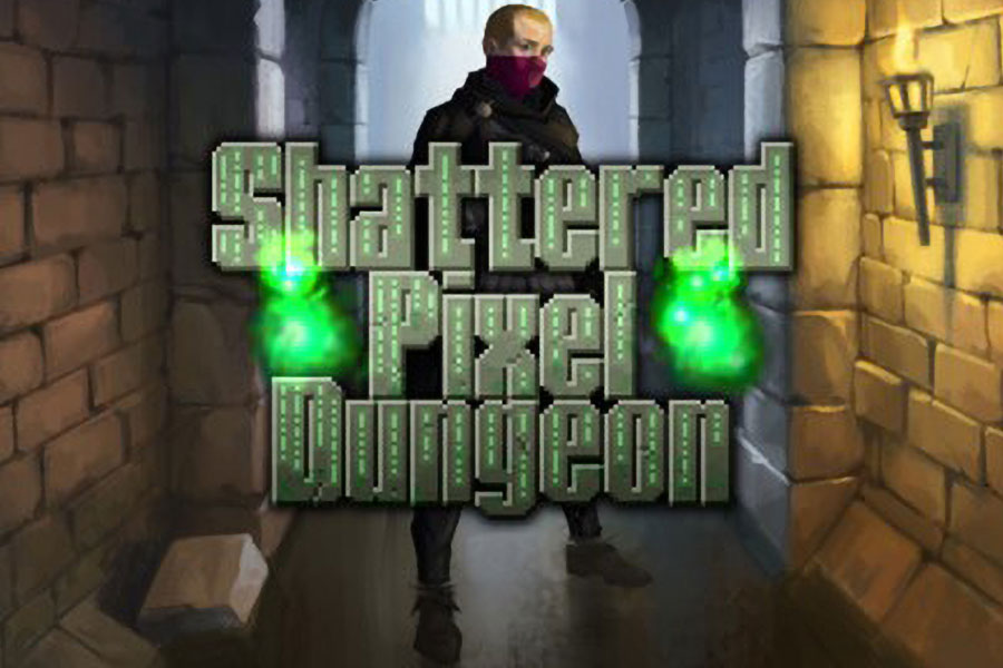 One of the official pictures of Pixel Dungeon, one of top offline games for android 2024.