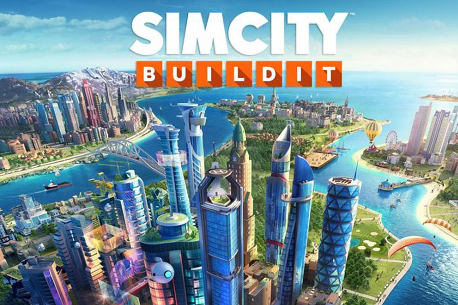 One of official Pictures of SimCity BuildIt, one of the games you can play while listening to a podcast.