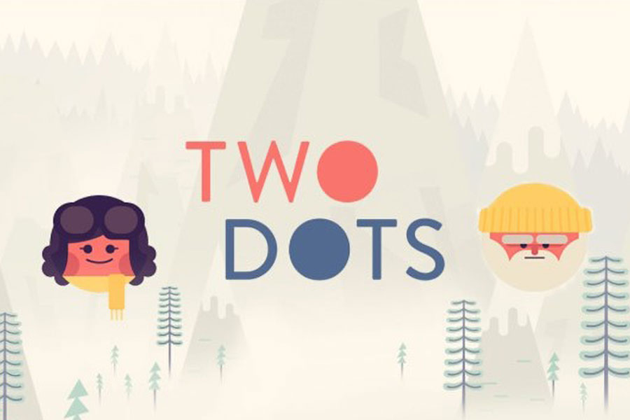 One of official Pictures of Two Dots, one of the games you can play while listening to a podcast.