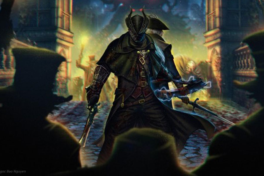 Picture of a hunter, protagonist of bloodborne, of the world’s hardest games.