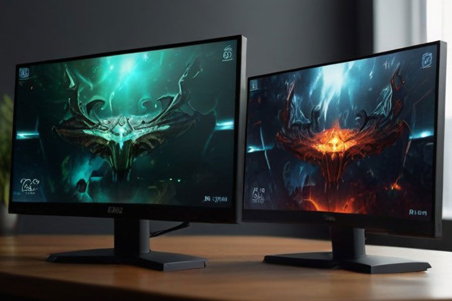 a monitor with its stand showing off true color visibility.  you may ask yourself  are smaller monitors better for gaming? well that really depends on the way you want to play.