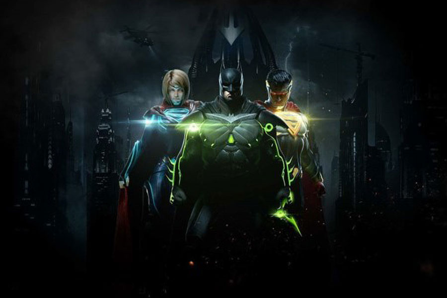 The Official Picture of Injustice 2 With Batman, Superman, and Supergirl, best fighting game single player.