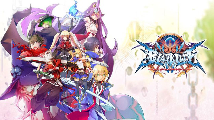 The Official Picture of BlazBlue: CentralFiction with its many characters, best fighting game single player.