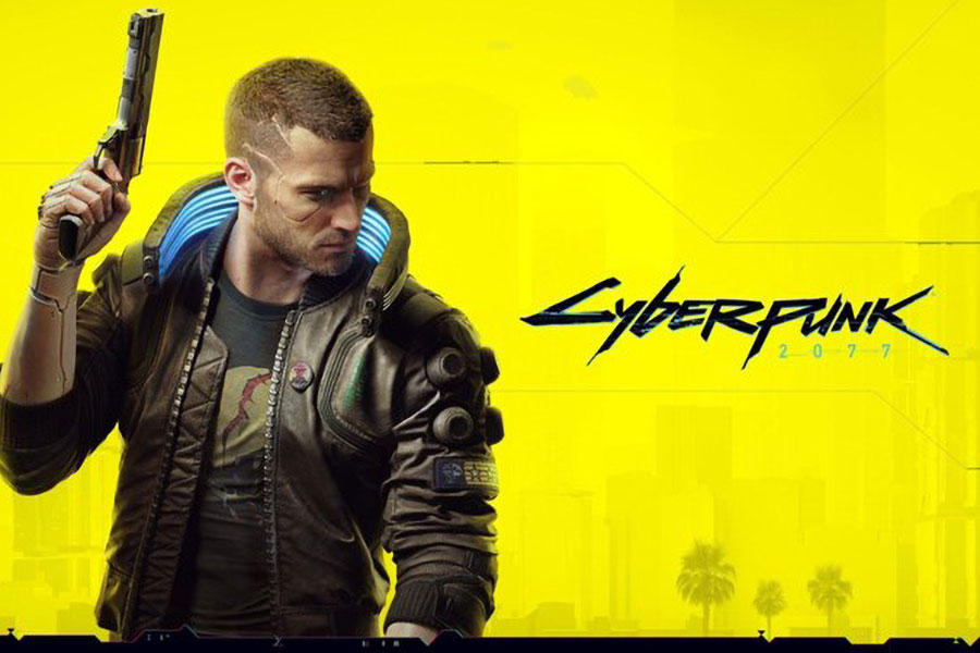 an Official picture of Cyberpunk 2077 with the main character V, One of the best games to stream on twitch 2024.