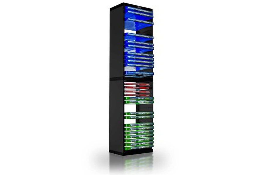 Picture of a Game Storage Tower, One of The best gifts for gamers.