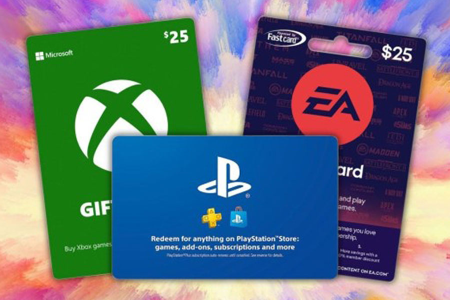 Picture of a Digital Gift Cards, One of The best gifts for gamers.