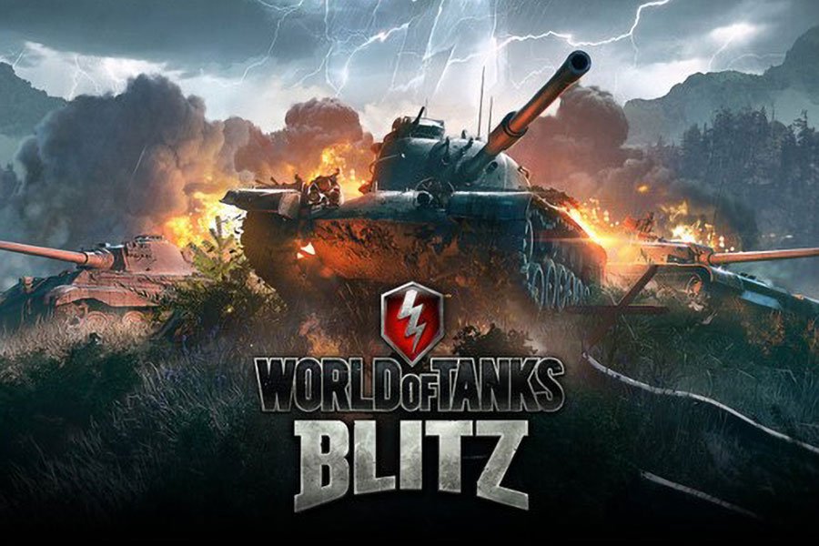 The Official Picture ofWorld of Tanks Blitz with its many tanks, One of best multiplayer war games for ios.