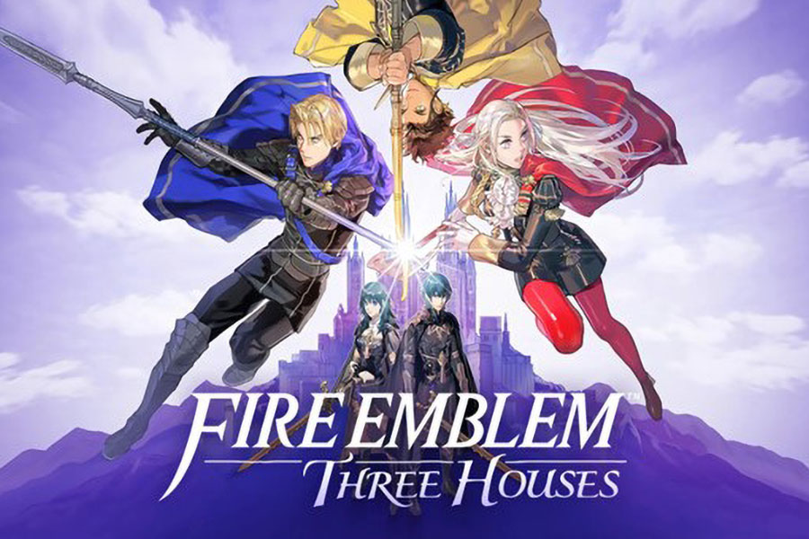 The Official Picture of Fire Emblem: Three Houses with its many characters, One of best Nintendo switch games for adults.