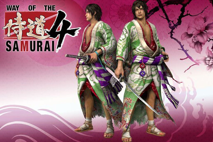 A poster of the Way of the Samurai 4 the game.