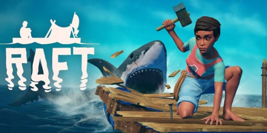 The Official Picture of Raft, One of The best single player survival games.