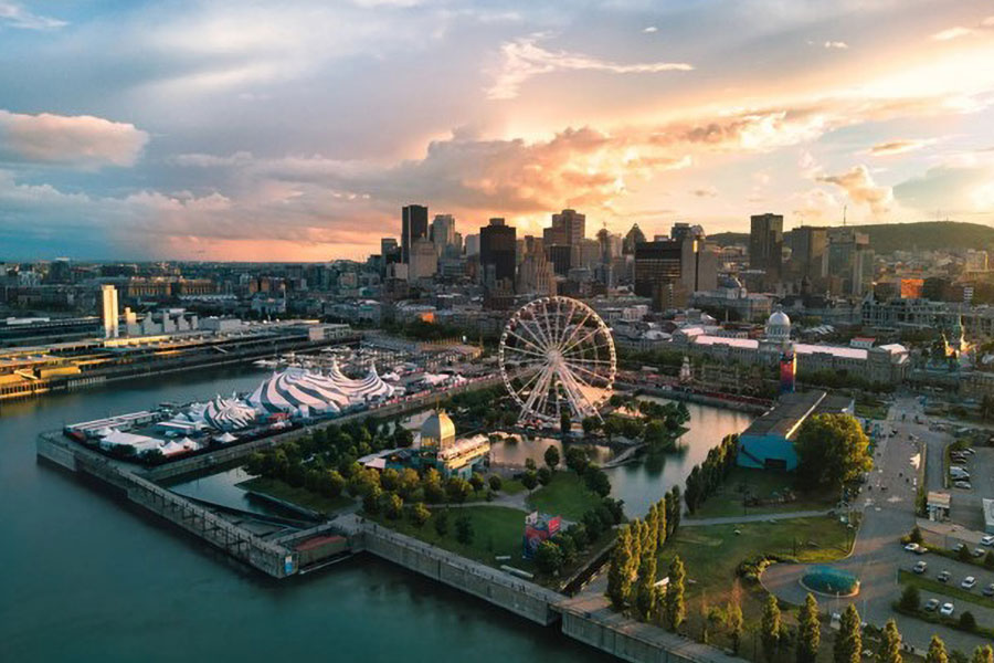 A View of Montreal, Canada, One of the best places to go for gamers.