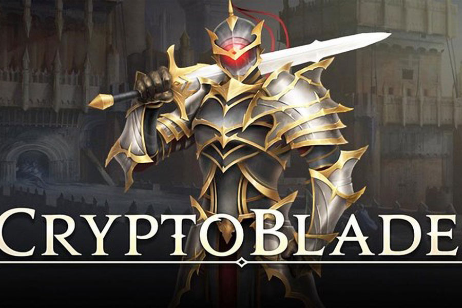 a picture from CryptoBlades with a knight in the center, one of the best crypto games to earn money.