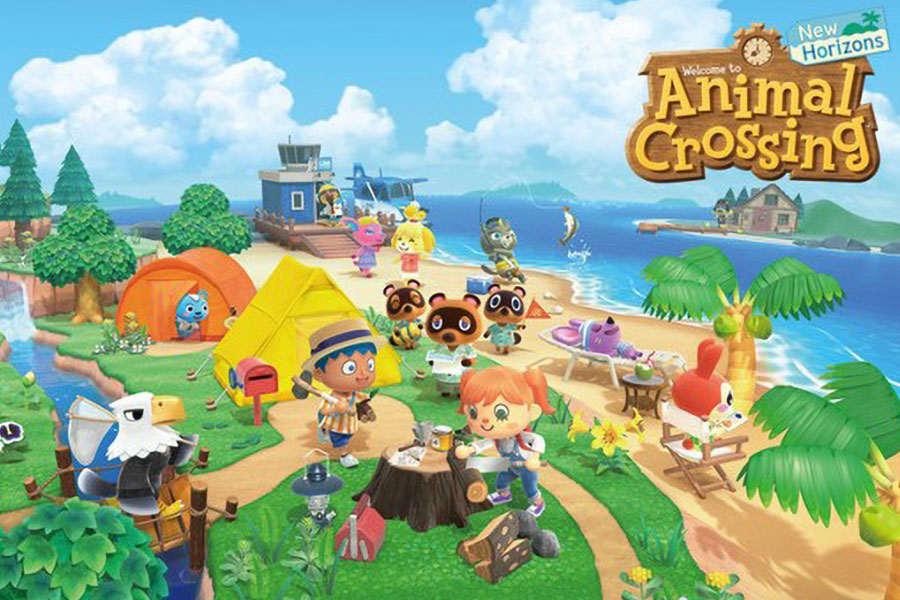 a Picture of Animal Crossing: New Horizons with it’s many characters, Subject of facts about video games.