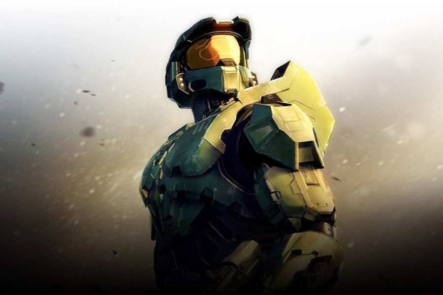 Picture of Master Chief in Halo Franchise, Subject of facts about video games.