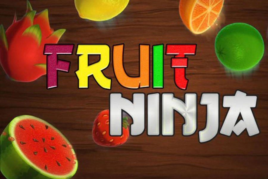 One of The Official arts of Fruit Ninja, one of the mobile games with leaderboards