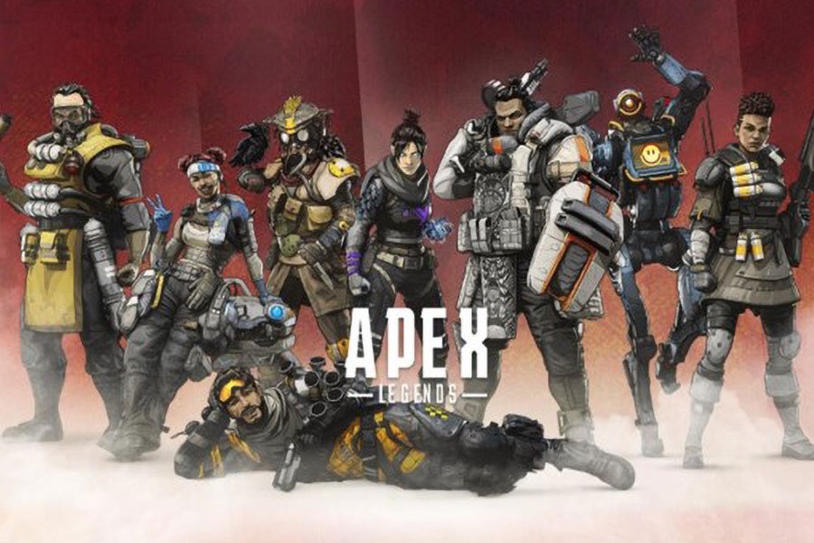 The Official Picture of Apex Legends Featuring Different Legends, One of most played games.