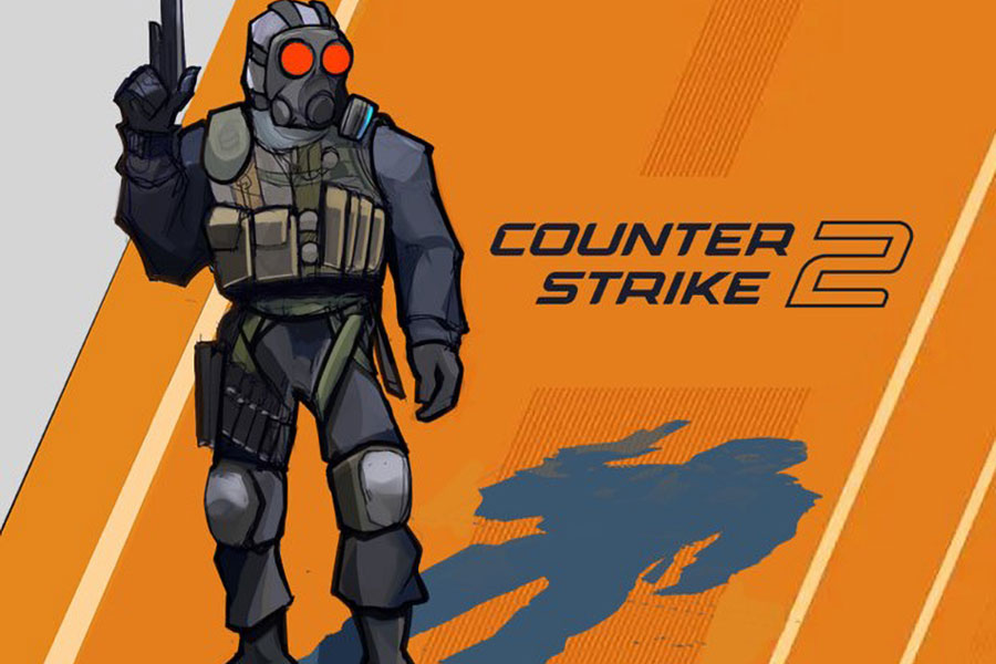 a fanart of CT character from Counter-Strike 2, one of the great trending online games 2024