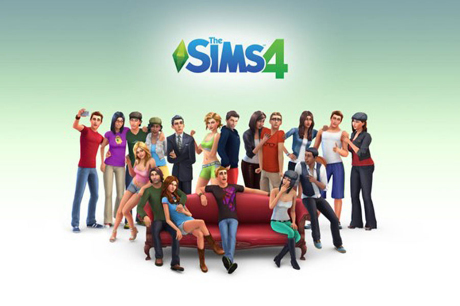 an Official picture of The Sims 4 with its many characters, One of games gamer girls play