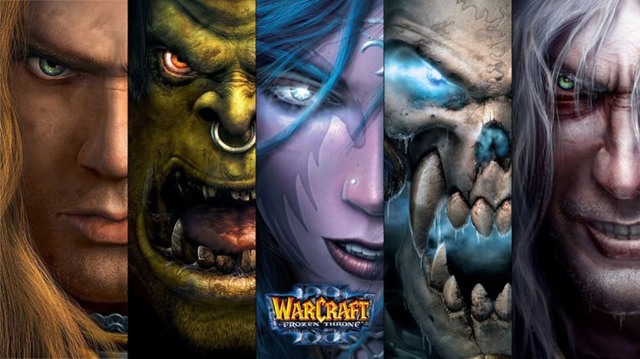 The Official Picture of Warcraft III, one of the games professional gamers play.