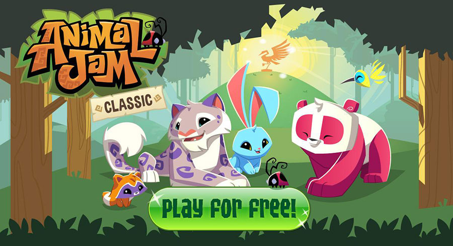 The Official Picture of Animal Jam, One of best free ipad games for 6 year olds.