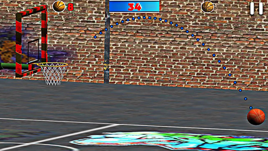 in game Picture of Fanatical Shoot Basket, One of basketball games for ios.