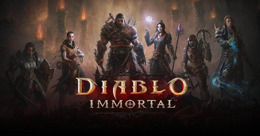 The official picture of Diablo Immortal, one of the best aaa games on android.