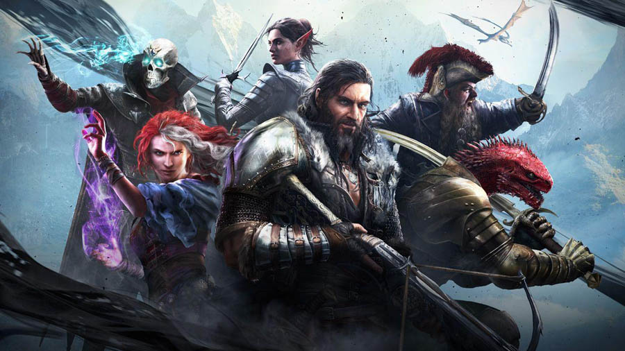 The Official Picture of Divinity: Original Sin 2 with its characters, One of best aaa games on mac.