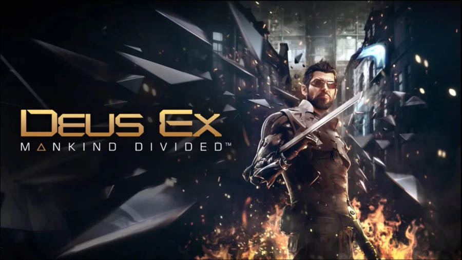 The Official Picture of Deus Ex: Mankind Divided with Adam Jensen, One of best aaa games on mac.