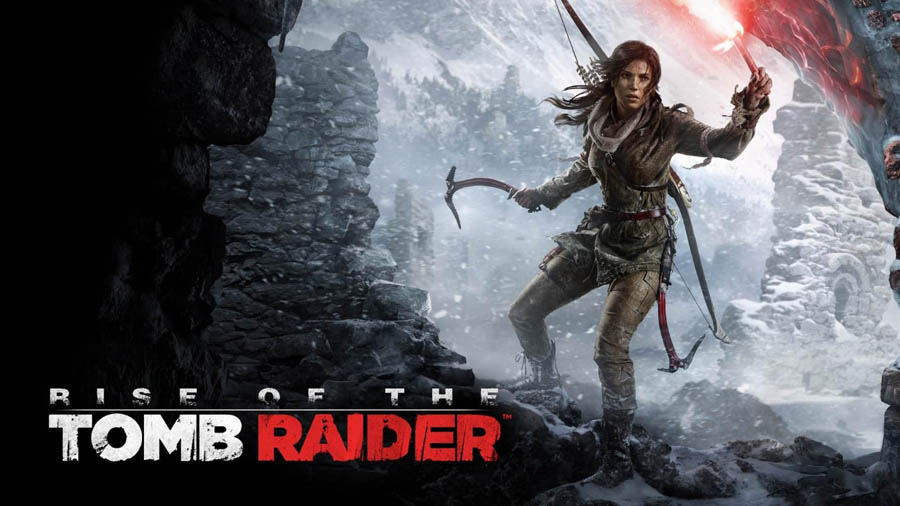 The Official Picture of Rise of the Tomb Raider with Lara Croft, One of best aaa games on mac.