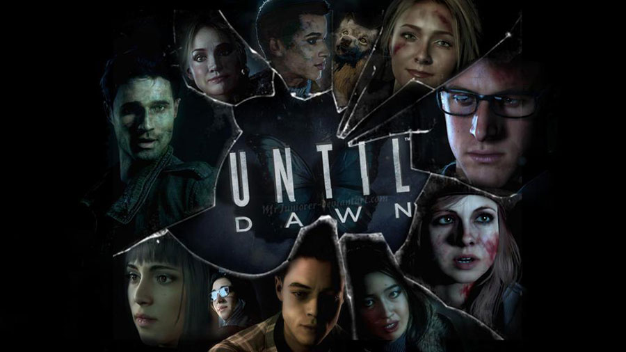 The Official Picture of Until Dawn Featuring its main characters, One of best adventure games for ps4.