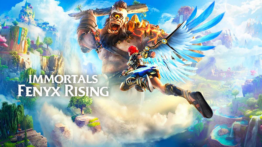 The Official Picture of Immortals Fenyx Rising Featuring its main character, One of best adventure games for ps5.