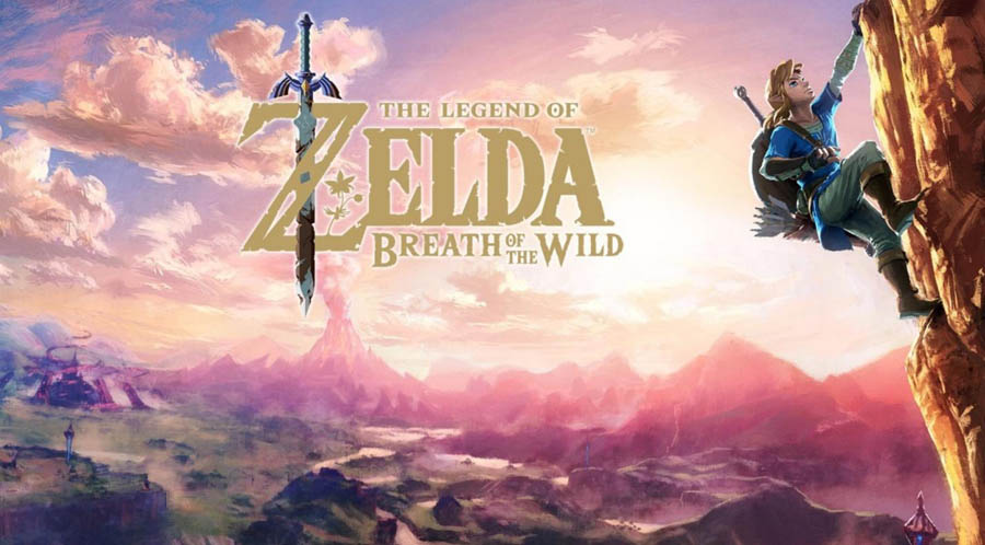 The official wallpaper of The Legend of Zelda: Breath of the Wild, one of the best adventure games for switch.