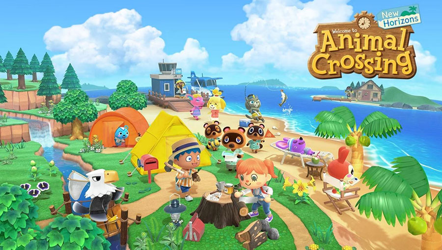 The official picture of Animal Crossing: New Horizons, one of the best adventure games for switch.