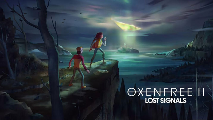 The official wallpaper of Oxenfree ll.