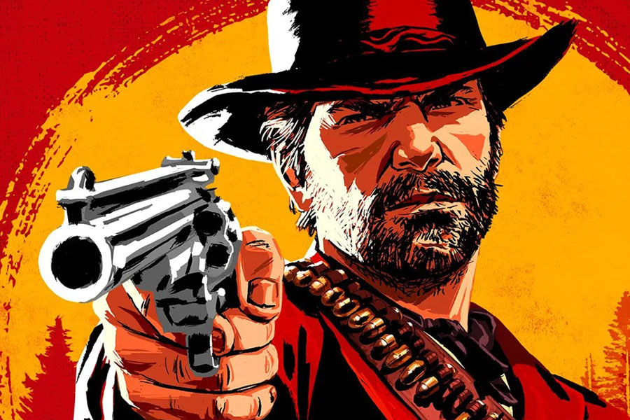 The Official Picture of Red Dead Redemption 2 featuring Arthur Morgan, one of the best cowboy video games.