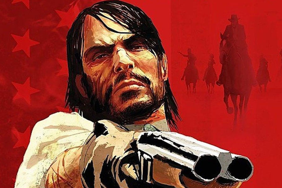 The Official Picture of Red Dead Redemption Featuring John Marston, one of the best cowboy video games.