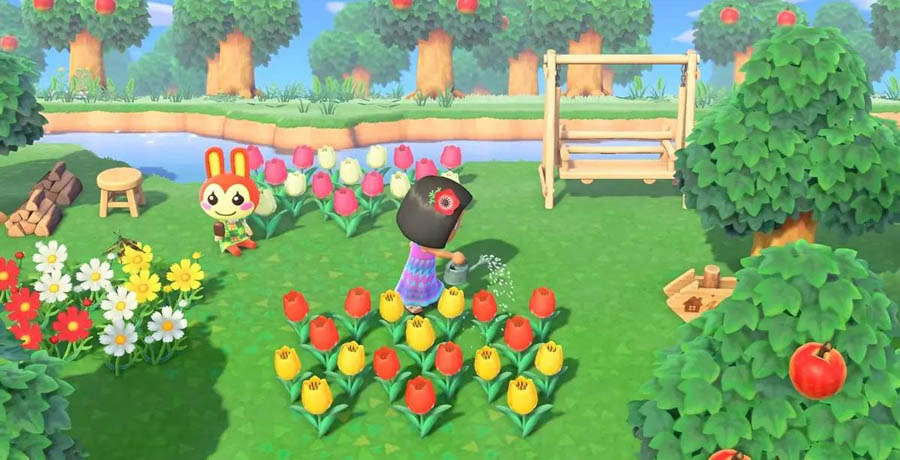 A main picture of Animal Crossing: New Horizons.