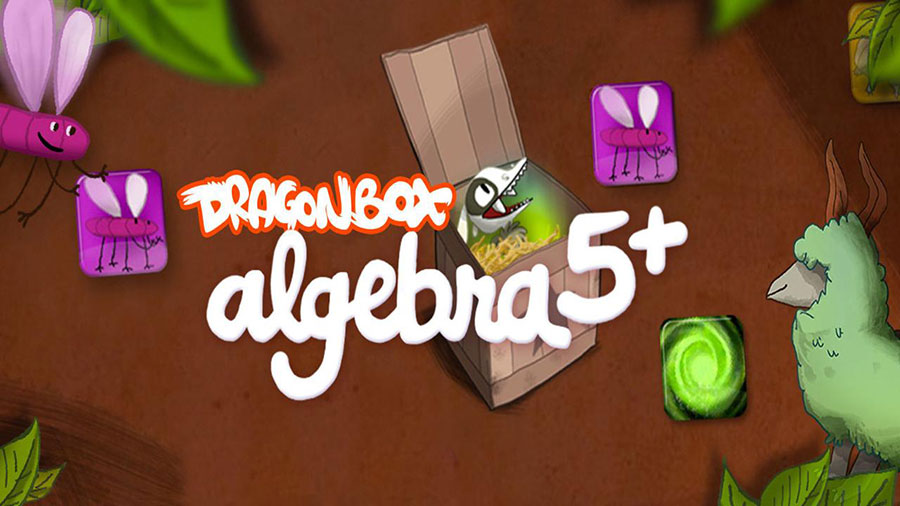 The Official Picture of DragonBox Algebra 5, One of best free ipad games for 10 year olds.