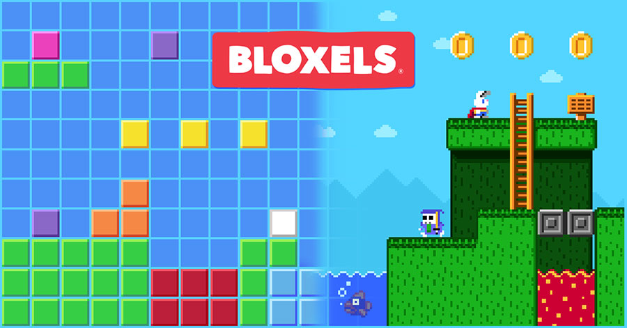 The Official Picture of Bloxels, One of best free ipad games for 10 year olds.