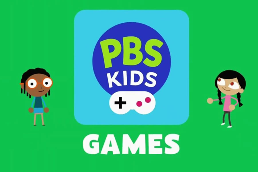 Screenshot of PBS Kids Games featuring characters from popular PBS shows.