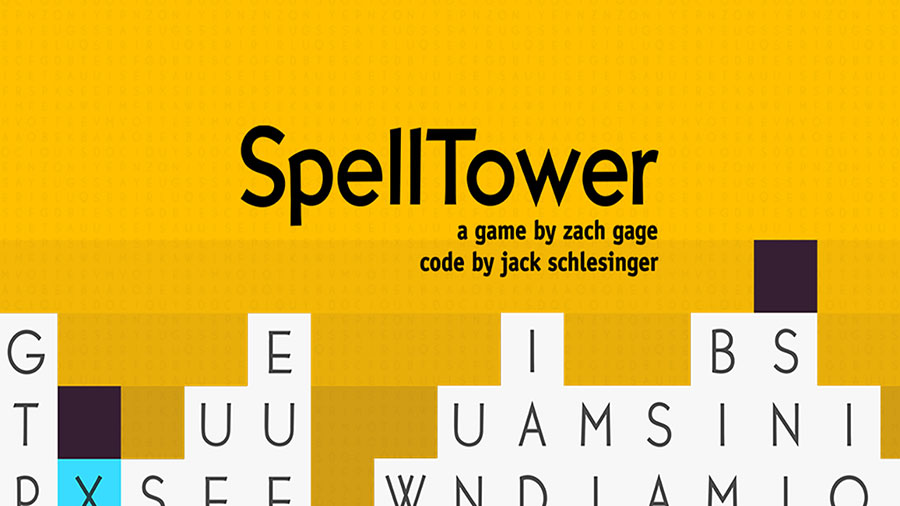 The Official Picture of SpellTower, One of best free ipad games for 9 year olds.